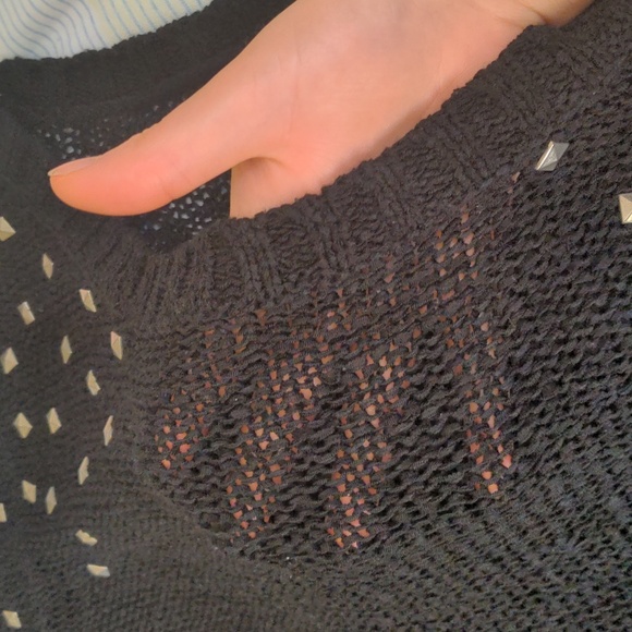 Black Studded Sweater - Picture 6 of 6